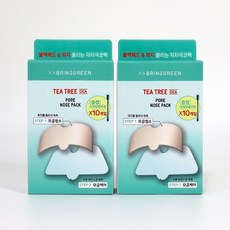 브링그린 티트리 시카 포어 코팩 10매입, 1세트