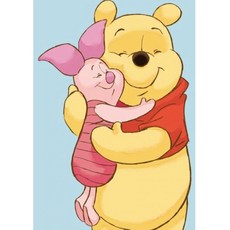 DIY DIY보석십자수 디즈니 곰돌이 푸 애니메이션 만화 다이아몬드 비즈 큐빅 명화그리기 장식소품 01A629, round