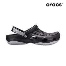 [크록스(CROCS)] 크록스공식 남성 SWIFTWATER DECK CLOG M BLK (