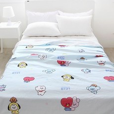 BT21 UNIVERSTAR 겹이불 블루 방탄 BTS 아미 굿즈반품지 안내, 단품