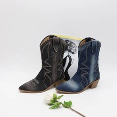 데님웨스턴부츠