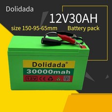 12V 30Ah 18650 리튬 배터리 팩 3S6P 분무기 전기 자동차 배터리 + 12.6V 충전기 용 고전류 20A BMS 내장|Battery Packs|, 단일, 1개