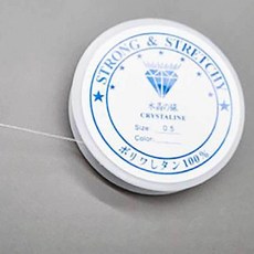 1.0mm 키링 비즈 공예줄 우레탄 공예 투명줄 1EA, 본상품
