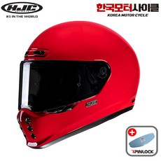 HJC V10 레드 DEEP RED 브이일공 홍진 클래식 레트로 빈티지 가성비 풀페이스 헬멧 하이바 홍진, 딥레드