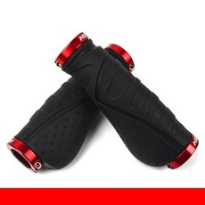 알루미늄 합금 자전거 핸들 바 그립 라이딩 바이스 장비 산악 액세서리, 7) Black-Red, 1개