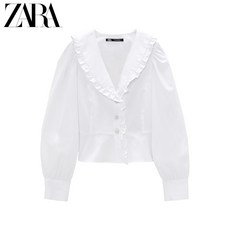 ZARA 새로운 여성용 쥬얼리 버튼 셔츠 02304208250