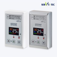 IOT 와이파이 온도조절기 써브텍 Tuya 모듈 사용 전기온돌판넬 전기난방필름 바닥난방 조절기, 실버, 온도조절기+건식센서