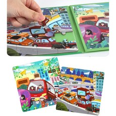 아기그림조각퍼즐맞추기자석