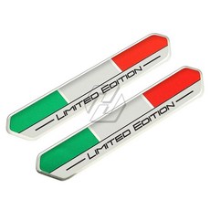 크롬 반사 이탈리아 국기 스티커 오토바이 탱크 데칼 케이스 Aprilia RSV4 RS4 자동차 스타일링 스티커, 1개