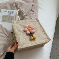 가방뜨개코사지