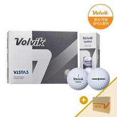 [본사직영] 볼빅 VISTA3 비스타3 골프공 3피스(쇼핑백증정), 단품 - 볼빅비스타