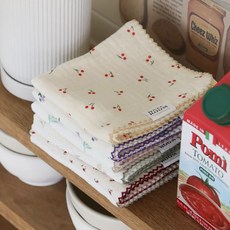 귀엽고 예쁜 키친크로스 면행주 주방핸드타올 가전덮개, 카모마일, 1개