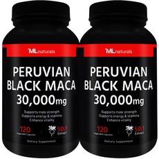 My Life [미국빠른직구] 마이라이프 내추럴스 페루비안 블랙 마카 30 000 mg, 120정, 2개