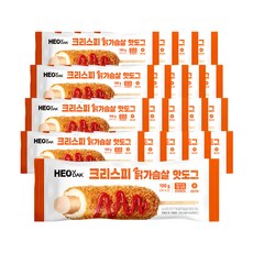 허닭 크리스피 닭가슴살 핫도그 100g, 20개