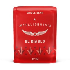 Intelligentsia 커피 다크 로스트 원두 Black Cat Sublunar 355ml12온스 백 139585, El Diablo, WB, 12 Ounce (Pack of 1), 1개, 355ml