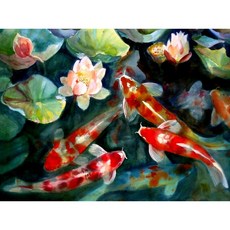 보석십자수물고기