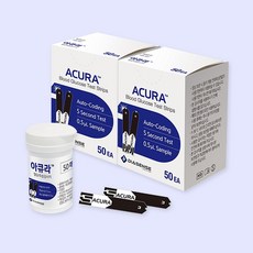 아큐라 뷰 GM01VAA 플러스 호환 혈당 측정 검사지 100매 당뇨 시험지 측정지, 2개, 50매입
