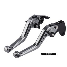 Yamaha XMAX 300 400 X MAX 250 125 적합 롱 쇼트 브레이크 클러치 레버 오토바이 조정 가능한 알루미늄 합금, 9) short titanium