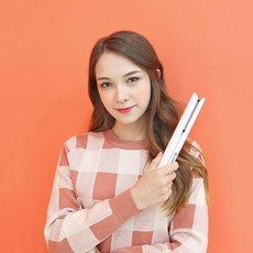휴대 여행용 틸팅 쿠션 스타일러 무선 고데기 BLOSSOM 무선고 앞머리고 용고 고대기, 블랙, 상세페이지 참조