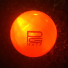 파크골프메이트 야광 LED 옐로우컬러 세겹구조(3피스) 파크골프공, 오렌지, 1개