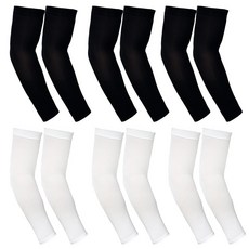 웨이브릭 아이스 아웃도어 팔토시, 혼합색상(화이트3개블랙3개), 1