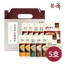 본죽 선물세트 5호(죽 330g 6종 10팩+쇠고기메추리알장조림 1박스), 0g, 7팩