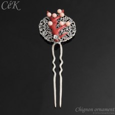 천연보석뒤꽂이