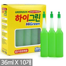 하이그린 앰플 36ml X 10개 - 식물 화분 영양제 식물영양제 화분영양제 비료 거름, 한성_하이그린(1Box)