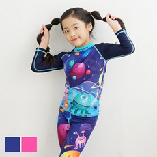 [빌도르 앙팡] 키즈 아동 외계인 메이어 래쉬가드 수영복 세트