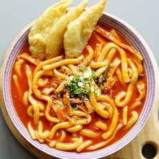 [봉봉스떡볶이] 추억의 국물떡볶이-중간맛(누들떡+어묵+소스)2인분, 480g, 1세트