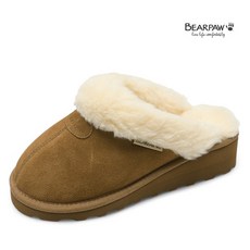 베어파우(BEARPAW) AGATA 웨지 양털 슬리퍼 K2726002PD-W