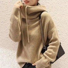 티티웍스 풀오버 니트 후드티