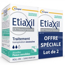 없음 ETIAXIL 센시티브 데오도란트 롤온 2x15ml, 15ml, 2개