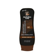 오스트레일리안 골드 - 다크 태닝 엑셀러레이터 로션 윗 브론저스, 1개, 237ml/8oz