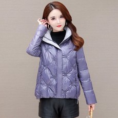 여성 숏패딩 여성 짧은 다운 재킷 캐주얼 재킷 겨울 의류 이모 오리 오리 여성 의류 안티 시즌