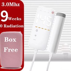 태아심음측정기 태아도플러 초음파 심장 모니터 임신 박동 청진기 0 업그레이드 30Mhz, 1개