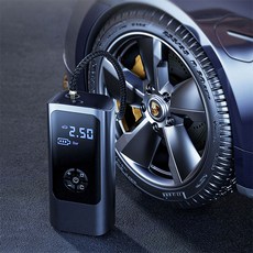 무선 에어 펌프 자전거 자동 공기 바람 주입기 휴대용 자동차 차량용 전동 타이어 튜브 용품 R99361B 블랙 1세트