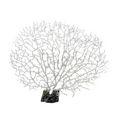 인공 산호 산호 지점 팬 팬 산호 장식 가짜 산호초 장식 수족관 장식 어항 조경, White, M, 1개