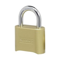 Master Lock 마스터 잠금 장치 모델 번호 175D 2인치51mm 폭 나만의 조합 설정 솔리드 바디 자물쇠4개 세트