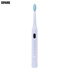 DFMEI 스마트 전동칫솔 연모여행 USB 충전전자식다단조절 성인칫솔, 삼단, 화이트 한 기계 두 브러시