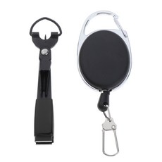 STK 낚시 매듭 도구 세트 낚시 애호가를위한 견인기 낚시 라인 클리퍼 성인, 85x22mm 95x34mm, 스테인레스 스틸, 블랙