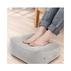 자동차 쇼파 에어 쿠션 비행기 발받침 사무실발받침대, 다크 블루 2층, 1개