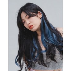 붙임머리) 트로피칼컬러 붙임머리피스, 매쉬옐로우