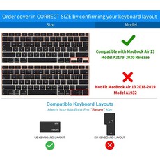 키보드 키스킨 덮개 파이널 컷 프로 X 단축키 터치 ID US 맥북 인치 A2179 A2337 M1 칩 2021 2020, 없음, 1.Final Cut Pro X