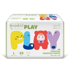 한예지 PLAY 기저귀 대형 28입 1팩, 1