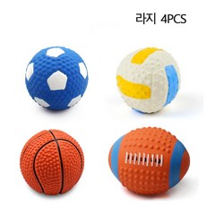 강아지라텍스삑삑이 강아지 애견 공 훈련용품 움직이는 라텍스, 1개, 15.large 4 pcs