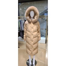 티렌 후드 폭스퍼 트리밍 구스다운패딩 T194YWD901