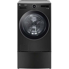 LG 트롬 오브제컬렉션 트윈워시 FX23KNAX 23kg+4kg 블랙 스테인리스 방문설치, 세탁기(FX23KNA), 미니워시(FX4KC)