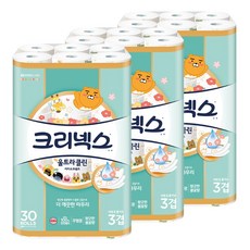 크리넥스 울트라클린 카카오프렌즈 블라썸 3겹 30M, 3개, 30롤