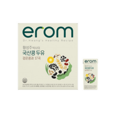이롬 황성주 국산콩 두유 검은콩과 17곡, 130ml, 24개
